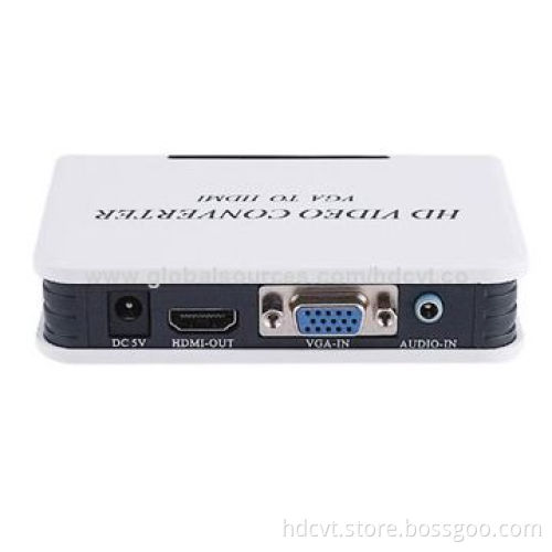 VGA to HDMI® Converter, Converts VGA of PC Graphics to High-definition HDMI Video Signals